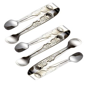 SLIGHTDELVE Gold Party Supplies Kitchen Accessories Tea Sugar Clip Food Serving Tongs Ice Tongs Ice Cube Clamp