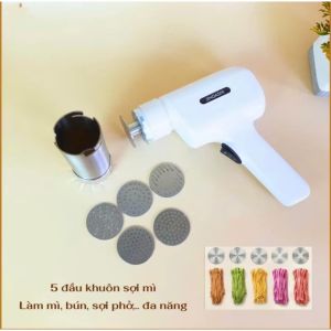 Máy làm mì tươi tự động không dây 5 đầu khuôn sạc USB thiết kế cầm tay tiện lợi