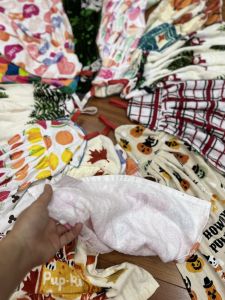 Lau tay treo bếp MJ chất cotton siêu thấm hút nhiều màu sắc đẹp