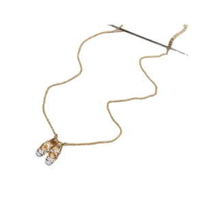 Dainty Ballet Shoe Pendant Necklace With Elegant Crystals Accent Elegant Decoration for Trendy Women Girls