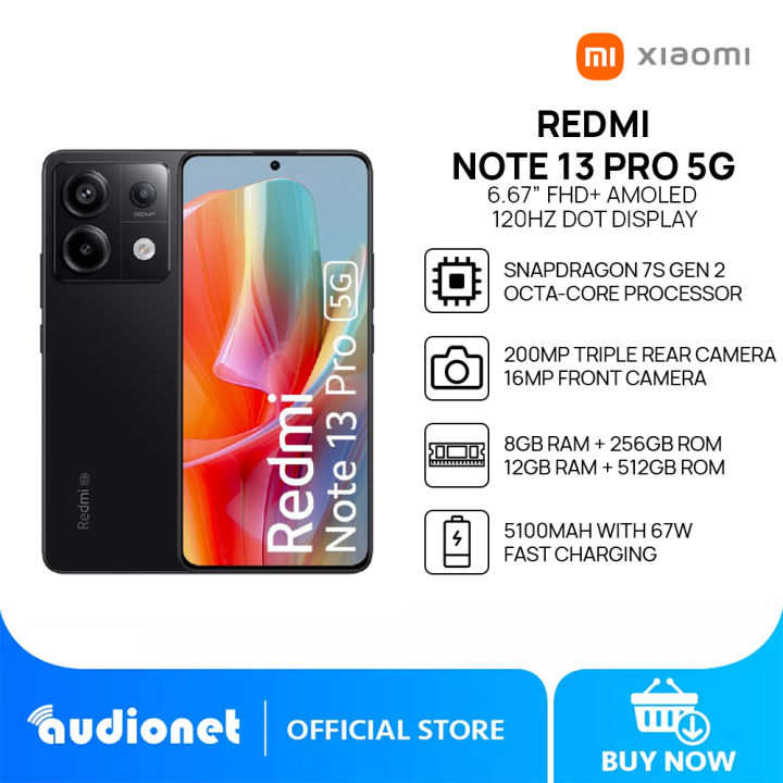 NEW Xiaomi Redmi Note 13 Pro 5G 8GB+256GB PURPLE Dual SIM Android Cell Phone