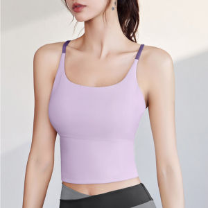 เสื้อชั้นในกีฬาผู้หญิงแฟชั่นเกาหลี ยืดหยุ่นสูง เสื้อกล้ามโยคะ แห้งเร็ว เซ็กซี่ แมทช์ง่าย ไซส์ใหญ่ จัดส่งจากกรุงเทพฯ