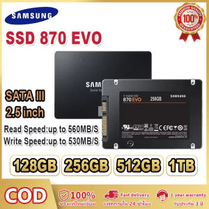 SAMSUNG 2.5 SATA SSD 870 Evo 4TB 2TB 1TB 500GB 250GB ภายในโซลิดสเตตไดรฟ์ดิสก์จัดเก็บข้อมูลความเร็วสูงสําหรับแล็ปท็อปหรือเดสก์ท็อป