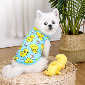 🇹🇭🇹🇭พร้อมส่งจร้า ❤💟 🐥🐤🐥🐤 DUCK น้องเป็ดเหลือง 🌈 เสื้อแขนกุด ใส่สบายมาก 🐶🐱 for pet เสื้อสุนัข หมา แมว