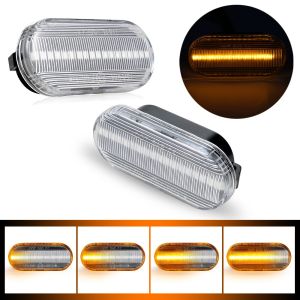 [READY STOCK] (2pcs/2 Biji) Proton Wira Waja Volkswagen Fender Side Signal Marker Lamp Light LED (Black/Clear Lens)