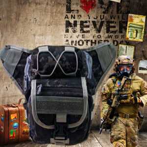 Tas Slempang Camera Paha KIA TACTICAL Tipe 005 Army