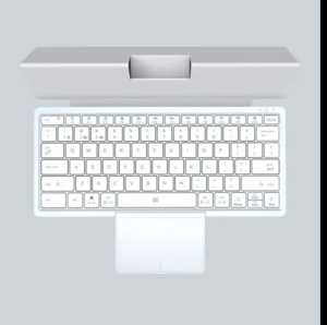 Smart Keyboard Bluetooth 3 Device With Rotatable Touchpad KF8700 Wireless