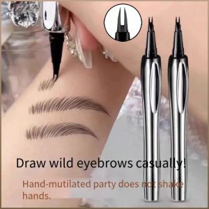 Natural Wild Eyebrows Moms Hair Flu Newly Upgraded Bifurcated Water Eyebrow Pencil 双头眉笔