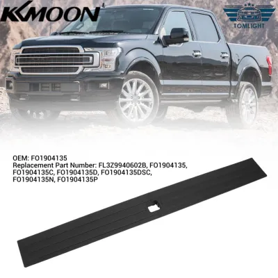 KKmoon Tailgate Trim FO1904135 ความยืดหยุ่นสูงด้านหลังTailgate Top Trim Cap Protectorเปลี่ยนฝาครอบสำหรับFord 2015-2020