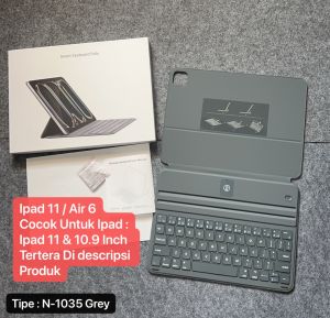 Keyboard Case Magnet For Ipad Air 6 M2 2024 11 Inch & 13 Inch Wireless Keyboard Slim Cover