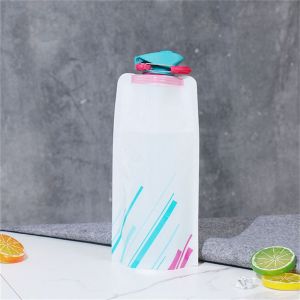 MOQIA Portable Cycling Running 700ml Camping Hiking Flask Water Bottle Sports Water Bag Drinking Water Bag Water Bottle