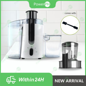 POWERPH 2-in-1 Heavy Duty Multifunctional Electric High Power Fruit Vegetable and Meat Juicer Blender Kitchen Household Juicer Stainless Steel Blades Grinder
