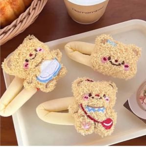 กิ๊บหมีเนยขนปุย บุนวมหนานุ่ม ขนาดใหญ่ [แบบป๊อกแป๊ก กิ๊บBB] สินค้าพร้อมจัดส่ง