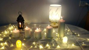 เทียนไขถั่วเหลือง แบบแท่ง ไร้กลิ่น ไร้ควัน