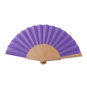 9Inch DIY Heat Transfer Print Multicolor Foldable Hand Fan Sublimation Printing Fabric Handheld Fan with Wooden Ribs