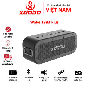 Loa Bluetooth 5.2 Wake 1983 Plus 80W Loa Siêu Trầm Bass Ấm Sâu 3 Củ Loa 1 Bass / 2 Treb Mang Đến Âm Thanh Mạnh Mẽ - Chính hãng bảo hành 12 tháng