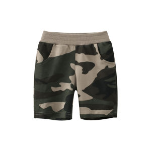 2024 Summer High Quality Boys Camouflage Dinosaurs Cartoon Pattern Shorts 100% Pure Cotton Children Sports Casual Half Pants for Ages 1-9 Kids
