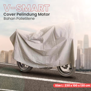 Sarung Penutup Pelindung Motor Bahan Parasut Cover Bike 230 x 100 x 130cm Size L Waterproof Anti Air