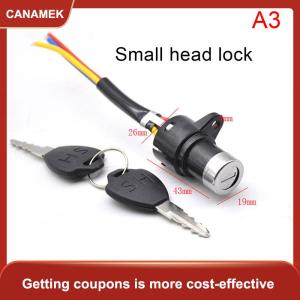 【CANAMEK】 Chìa khóa công tắc đánh lửa khóa nguồn phụ tùng xe đạp điện phổ thông chống bụi tiện dụng dành cho xe scooter điện