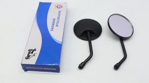 กระจกมองหลังมอเตอร์ไซค์ SH-2543 กระจกมองข้างมุมกว้างแบบนูน ทำจากโลหะผสมสำหรับแฮนด์สกู๊ตเตอร์