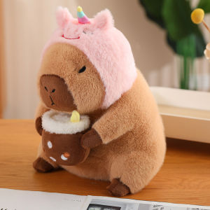 30CM Capybara Plush Simulation Capibara Anime Fluffty Toy Cute Doll Stuffed Animals Soft Doll Plush Gift Kids Toys