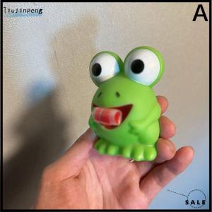 [liujinpeng] Children Creative Decompression Fidget Toys Pinch Frog Dinosaur Sticking Tongue Out Relieve Stress Toy Christmas Gifts For Kids