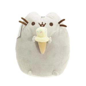 Pusheen Cat Gray Cat Stuffed Plush Toy Hamburger Cat Doll Gift for Kids