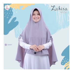 Azmeela Zahira Khimar Aksen Serut Cantik Elegant pada Bahu kiri dan kanan