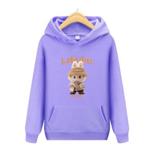 LABUBU IHKKE The Monster Sweater Hoodie Anak Atasan Dan Setelan Usia 4-13 Tahun Bahan Babyterry