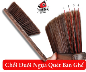 [THỊNH TÂM] Chổi Cán Gỗ Quét Bàn Bida Bàn Ghế Sofa Nệm Giường Vệ sinh Mặt Vải [ Chổi Gỗ ]