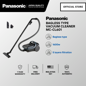 🅵🆁🅴🅴 🅳🅴🅻🅸🆅🅴🆁🆈 PANASONIC MC-CL601 POWERFUL (1600W) CYCLONE BAGLESS CANISTER VACUUM CLEANER MC-CL601AV47 Penyedut habuk