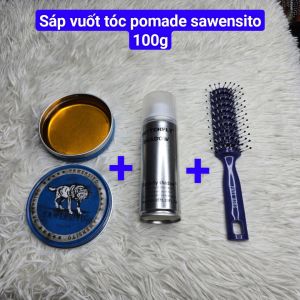 Sáp Wat Tạo Kiểu Tóc SAWENSITO sáp wat tạo kiểu tóc sáp mềm sáp nhôm sói xanh - 100g.