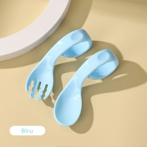 Mumystation 2pcs/Set Sendok Garpu makan Anak bayi alat makan anak bayi balita