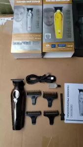 Cordless Hair Trimmer home use Clipper Salon Barber Rechargeable Power LCD Display Razor 7500rpm