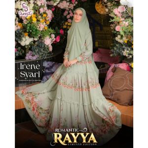 100% REALPIC Gamis IRENE Set Syari by Bungas - Gamis pesta UMROH Lebaran REALPIC 100%