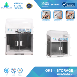 Olymplast Kitchen Storage / Rak Piring / Rak Penyimpanan Dapur OKS