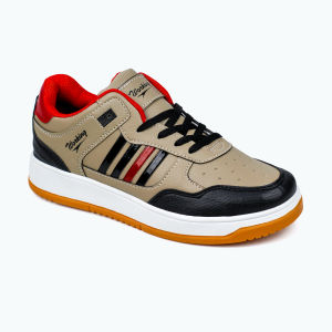 Sepatu Sneakers Casual Pria Dewasa Keren Buat Jalan Jalan Hitam Putih Ala Korean Style Terbaru T 24