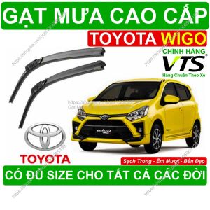 Gạt Mưa Kính Lái Toyota Wigo Cặp Gạt Mưa Kính Lái Toyota Wigo Có Đủ Size Cho Các Đời Xe Toyota Wigo Sạch Êm Bền