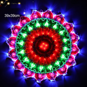 CATRIDE Parol Xmas Lanterns LED Christmas Colorful Lamps Outdoor Star Flower Design Fairy Wedding Party Holiday Adorn