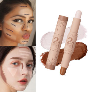Double-ended dual-purpose high-light trimming stick three-dimensional contour nose shadow facial shape brighten and trimming