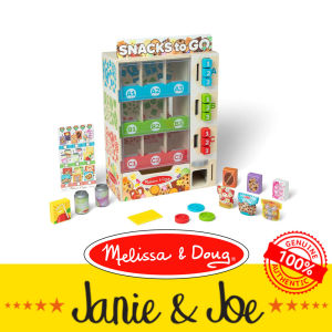 Melissa & Doug Sort Stock Select Wooden Vending Machine Play Set-Age 3+ Learning Toy for Kids