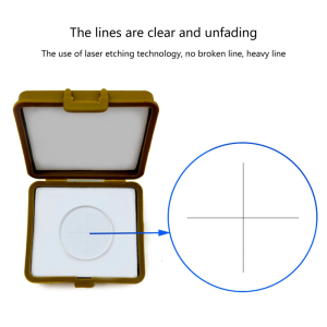 0.01mm Cross Microscope Micrometer Oculars Reticle Precise Optical Glass Microscope Eyepiece Micrometer