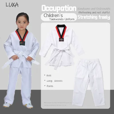 LUXA WTF Taekwondo Clothes Kid Adult Karate Suit Taekwondo Uniform Karate Clothes