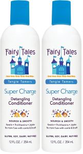 Fairy Tales Tangle Tamer Super Charge - Detangling Conditioner for Kids - Paraben Free Sulfate Free Gluten Free Nut Free - 12 oz Paraben Free Sulfate Free Gluten Free Nut Free