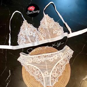 ชั้นในเซ็กซี่ Setบราลูกไม้+กางเกงใน So12 เนื้อผ้างานดี ลูกไม้ลายสวย ไร้โครง ไม่มีฟองน้ำ