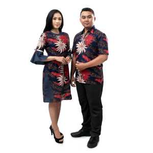 Couple Batik  Dress Batik  Kemeja Batik  Batik Dua Putri Pekalongan Collection = HARGA SATUAN = BUNGA DONGKER