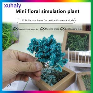 xuhaiy 1 12 Dollhouse Dried Flowers Gift Box Model Dollhouse Mini Dried Flower Bouquet Decoration Toys Dolls House Accessories