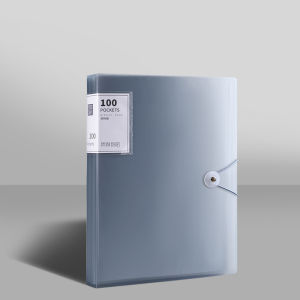 A4 File Folder Transparent Insert Storage Bag Document Organizer Large Capacity Transparent Paper Storage Bag A4资料册文件夹