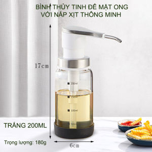 Bình đựng mật ong tương ớt gia vị khác đa năng với nắp xịt thông minh thế hệ mới BMO03