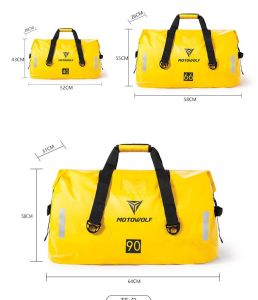 Túi Trống Chống Nước Du Lịch Thể Thao Phản Quang MOTOWOLF MDL0701 [Size 40L/60L] Phụ Kiện Phượt Túi treo xe máy Thể Thao